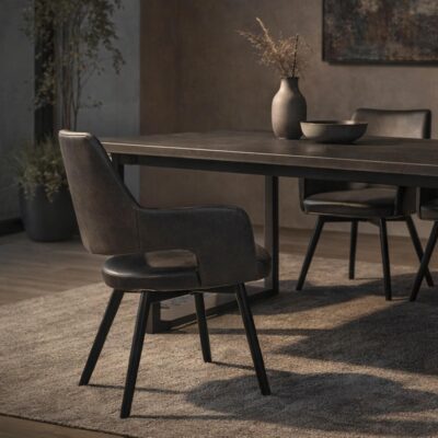 Ryder Swivel Dining and Accent Chair, Set of 2 in Charcoal and Black 9 Ryder Swivel Dining and Accent Chair, Set of 2 in Charcoal and Black 202-959CH 202 959CH 1