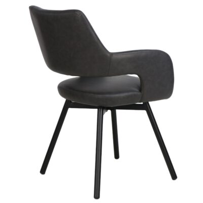 Ryder Swivel Dining and Accent Chair, Set of 2 in Charcoal and Black 10 Ryder Swivel Dining and Accent Chair, Set of 2 in Charcoal and Black 202-959CH 202 959CH 2