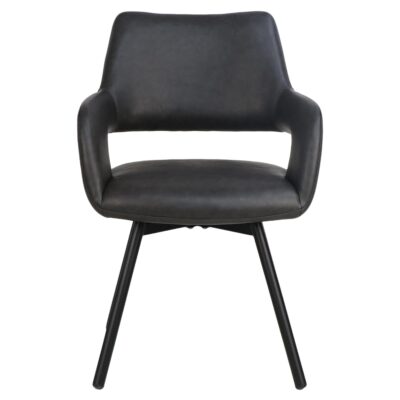 Ryder Swivel Dining and Accent Chair, Set of 2 in Charcoal and Black 12 Ryder Swivel Dining and Accent Chair, Set of 2 in Charcoal and Black 202-959CH 202 959CH 4