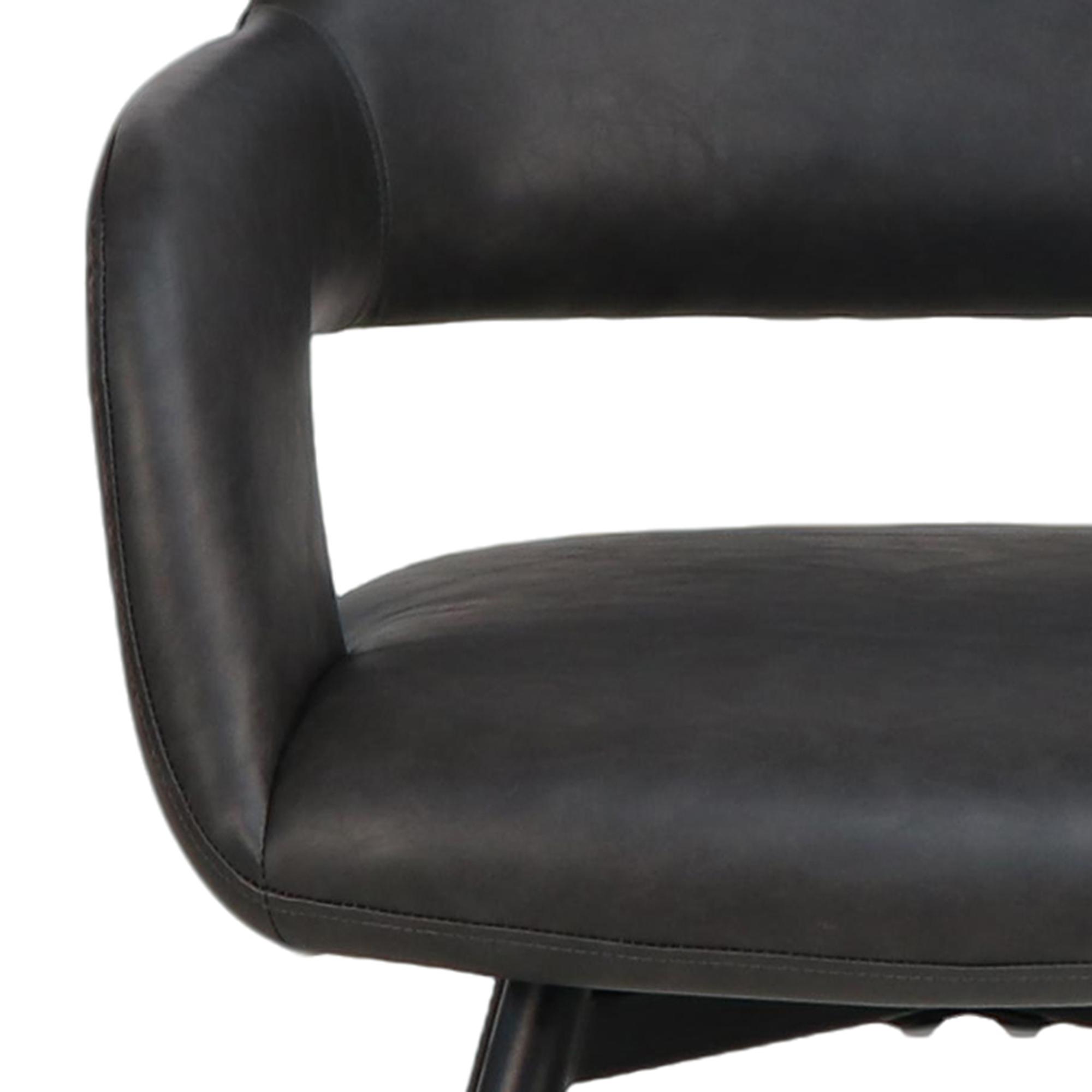 Ryder Swivel Dining and Accent Chair, Set of 2 in Charcoal and Black 6 Ryder Swivel Dining and Accent Chair, Set of 2 in Charcoal and Black - Image 6