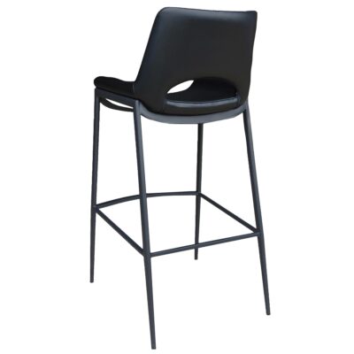 Icona 30" Bar Stool in Black Seat and Black Base 203-067BK_BK 203 067BK BK 2