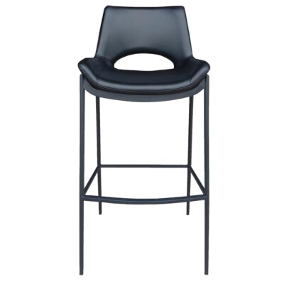 Icona 30" Bar Stool in Black Seat and Black Base 203-067BK_BK 203 067BK BK 4