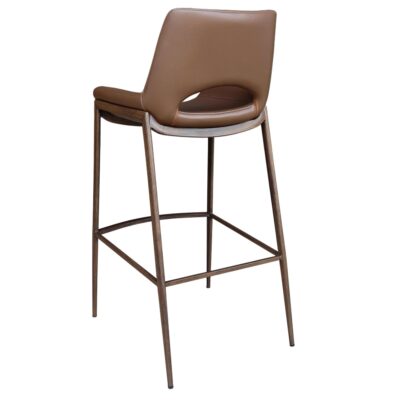Icona 30" Bar Stool in Saddle Seat and Walnut Base 203-067SD_WAL 203 067SD WAL 2
