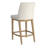 Jace 26" Counter Stool, Set of 2, in Beige Fabric and Natural 203-082BEG_NT 203 082BEG NT 2