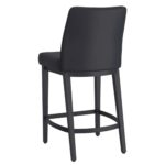 Jace 26" Counter Stool, Set of 2, in Black Faux Leather and Black 203-082PUBLK_BK 203 082PUBLK BK 2