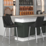 Devo 26" Counter Stool, Set of 2, in Black 203-087BK 203 087BK 1