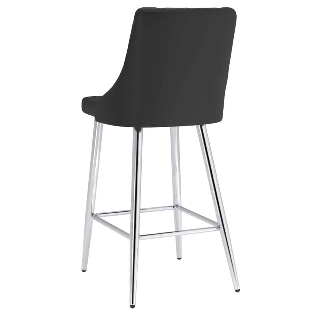 Devo 26" Counter Stool, Set of 2, in Black - Image 3