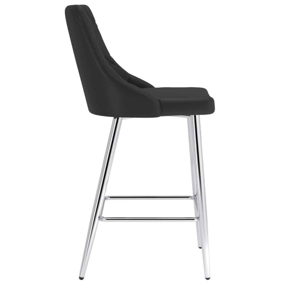Devo 26" Counter Stool, Set of 2, in Black - Image 5