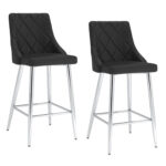 Devo 26" Counter Stool, Set of 2, in Black 203-087BK 203 087BK 6