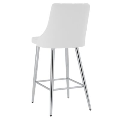 Devo 26" Counter Stool, Set of 2, in White 203-087WT 203 087WT 2