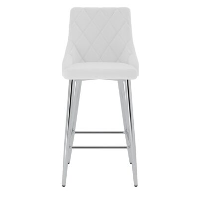 Devo 26" Counter Stool, Set of 2, in White 203-087WT 203 087WT 3