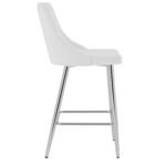 Devo 26" Counter Stool, Set of 2, in White 203-087WT 203 087WT 4