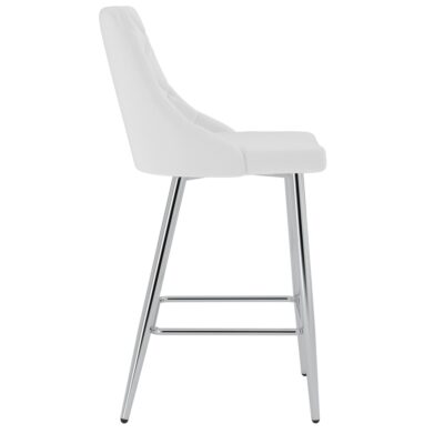 Devo 26" Counter Stool, Set of 2, in White 203-087WT 203 087WT 4