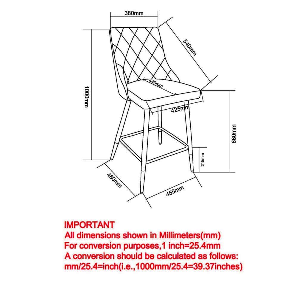 Devo 26" Counter Stool, Set of 2, in White - Image 8