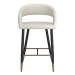 Crimson 26" Counter Stool, set of 2, in Beige and Black 203-096BEG 203 096BEG 4