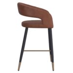 Crimson 26" Counter Stool, set of 2, in Saddle and Black 203-096SD 203 096SD 3