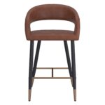 Crimson 26" Counter Stool, set of 2, in Saddle and Black 203-096SD 203 096SD 4