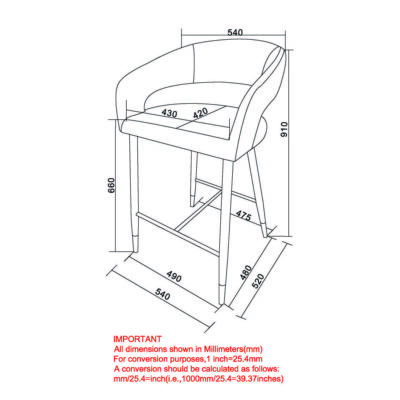 Crimson 26" Counter Stool, set of 2, in Saddle and Black 203-096SD 203 096SD LD