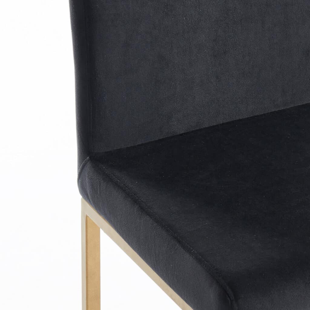 Diego 26" Counter Stool, Set of 2 in Black and Aged Gold Leg - Image 4
