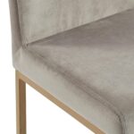 Diego 26" Counter Stool, Set of 2 in Grey and Aged Gold Leg 203-101GY/GLD 203 101GY GLD 3