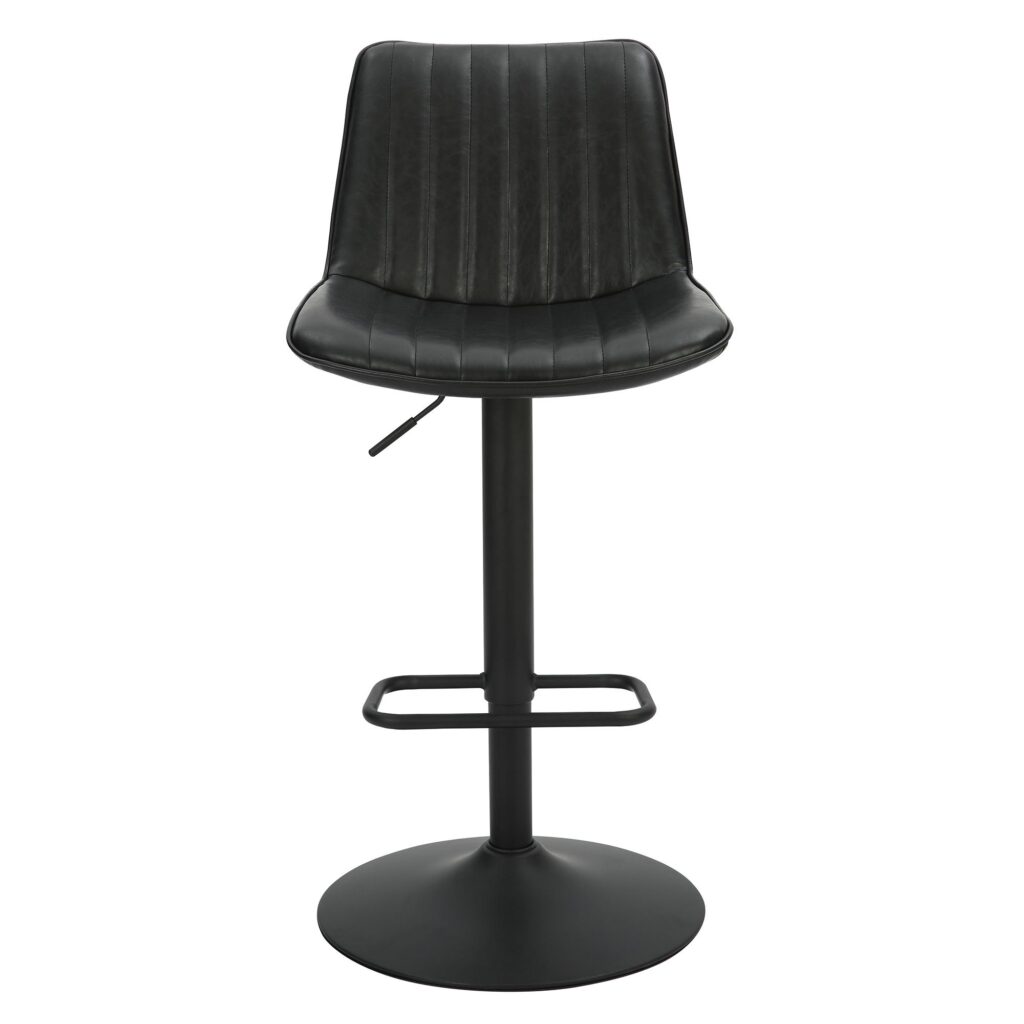 Kosi Adjustable Air-Lift Stool, Set of 2 in Black - Image 5
