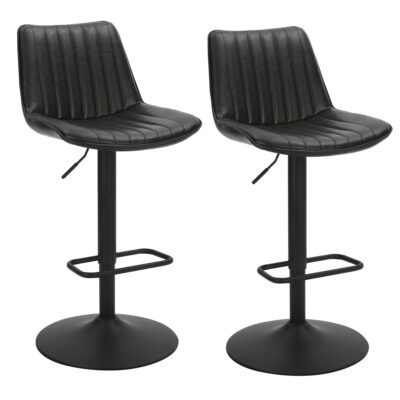 Kosi Adjustable Air-Lift Stool, Set of 2 in Black 203-190BLK 203 190BLK 6