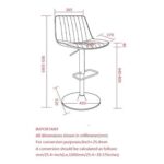 Kosi Adjustable Air-Lift Stool, Set of 2 in Black 203-190BLK 203 190BLK LD