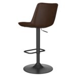 Kosi Adjustable Air-Lift Stool, set of 2, in Brown and Black 203-190BN 203 190BN 2