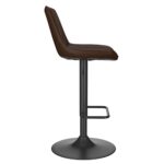 Kosi Adjustable Air-Lift Stool, set of 2, in Brown and Black 203-190BN 203 190BN 3