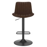 Kosi Adjustable Air-Lift Stool, set of 2, in Brown and Black 203-190BN 203 190BN 4