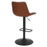 Kosi Adjustable Air-Lift Stool, Set of 2 in Saddle and Black 203-190SD 203 190SD 2