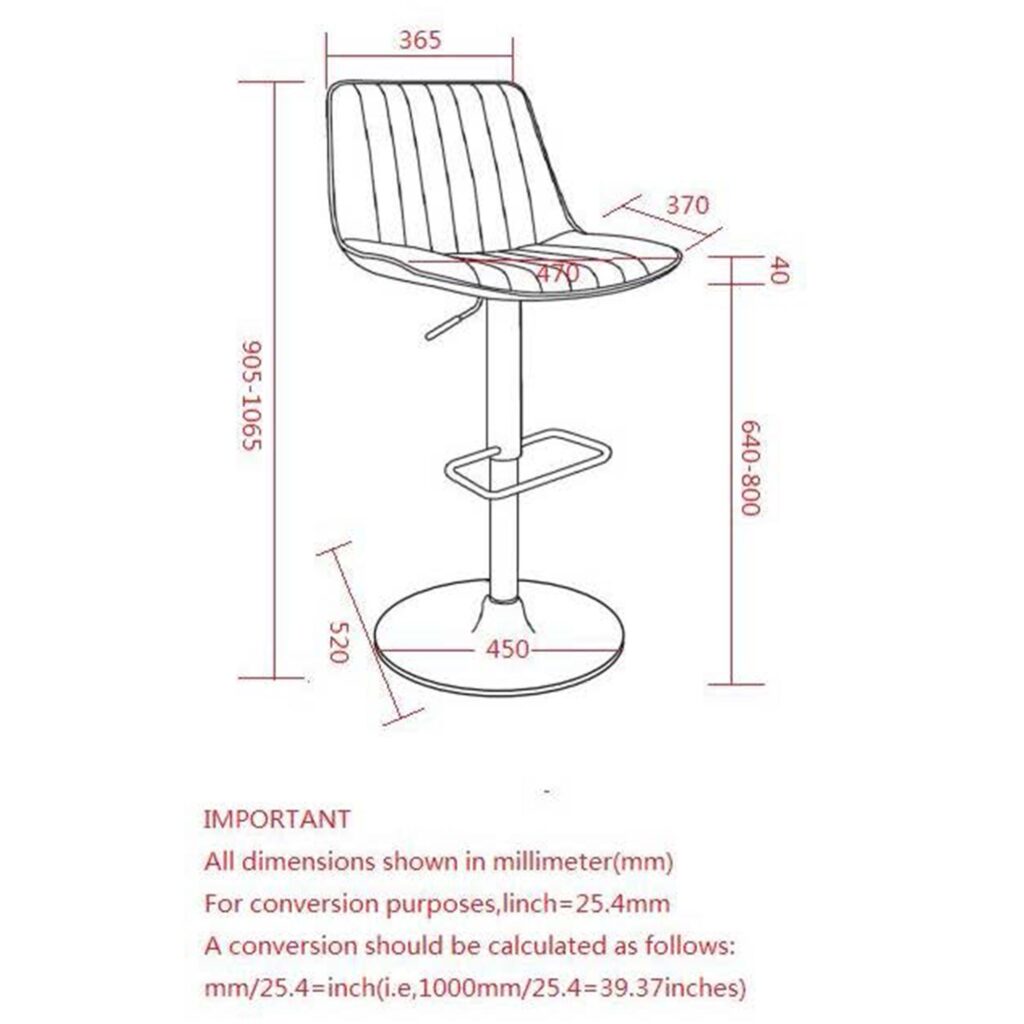 Kosi Adjustable Air-Lift Stool, Set of 2 in Saddle and Black - Image 8