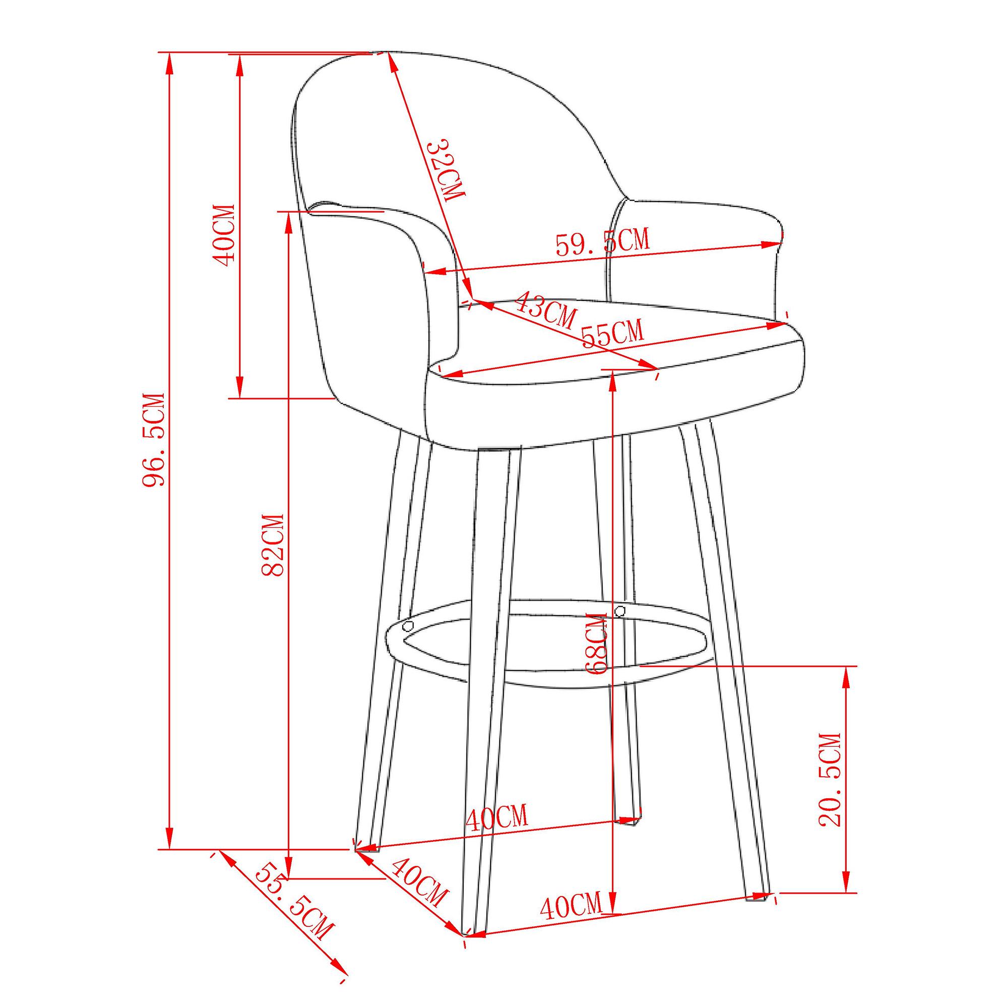 Torra 26" Counter Stool with Swivel, Set of 2 in Oat and Washed Oak 8 Torra 26" Counter Stool with Swivel, Set of 2 in Oat and Washed Oak - Image 8