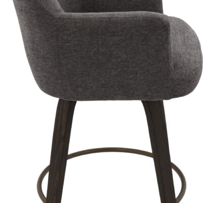 Torra 26" Counter Stool with Swivel, Set of 2 in Warm Charcoal and Dark Walnut 11 Torra 26" Counter Stool with Swivel, Set of 2 in Warm Charcoal and Dark Walnut 203-217WCH 203 217WCH 3