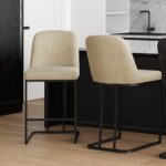 Dario 26" Counter Stool, Set of 2 in Beige 203-271BG 203 271BG 1