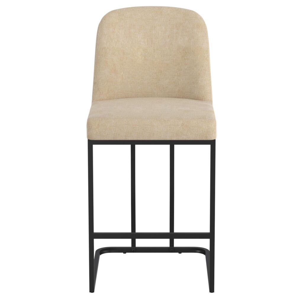 Dario 26" Counter Stool, Set of 2 in Beige - Image 5