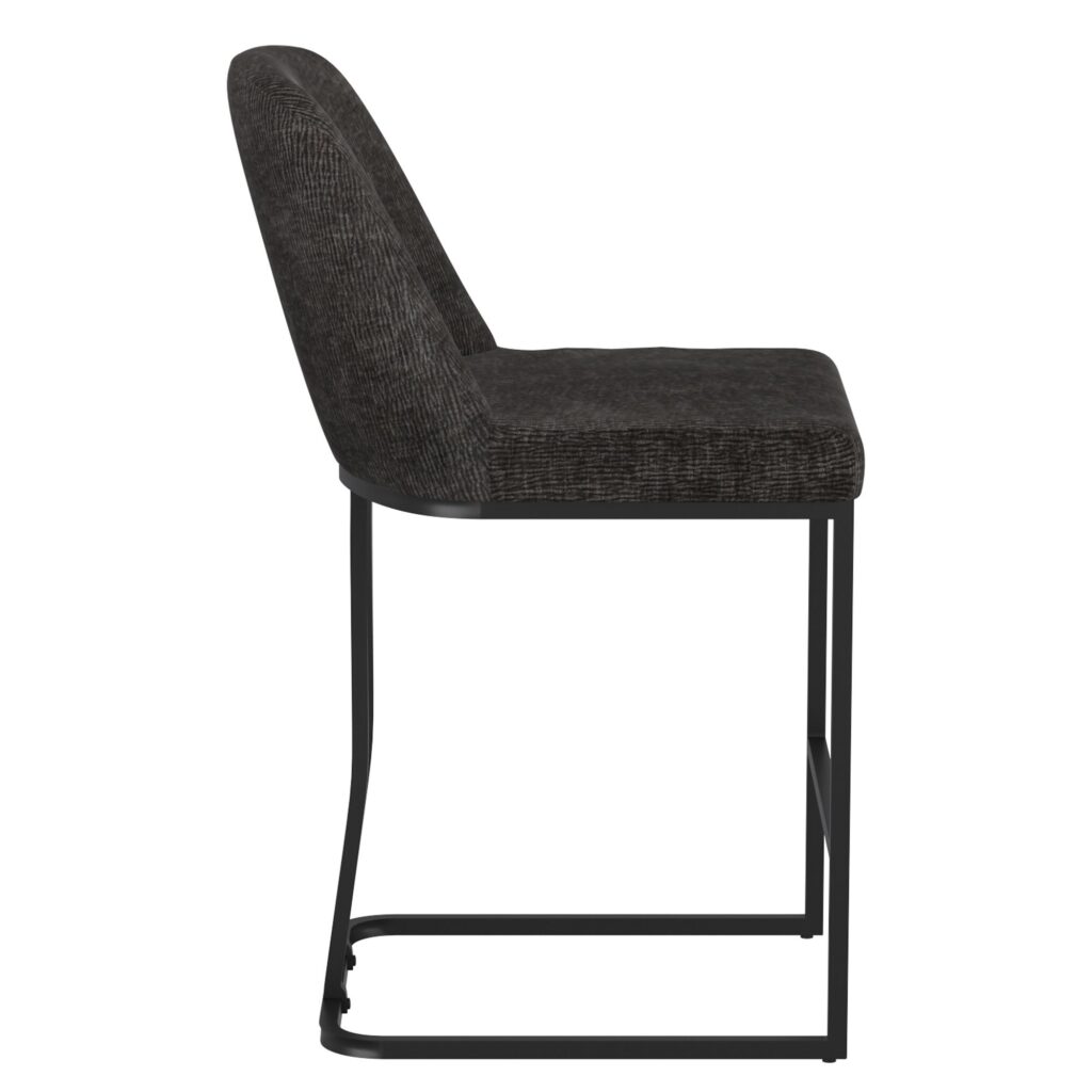 Dario 26" Counter Stool, Set of 2 in Charcoal - Image 4