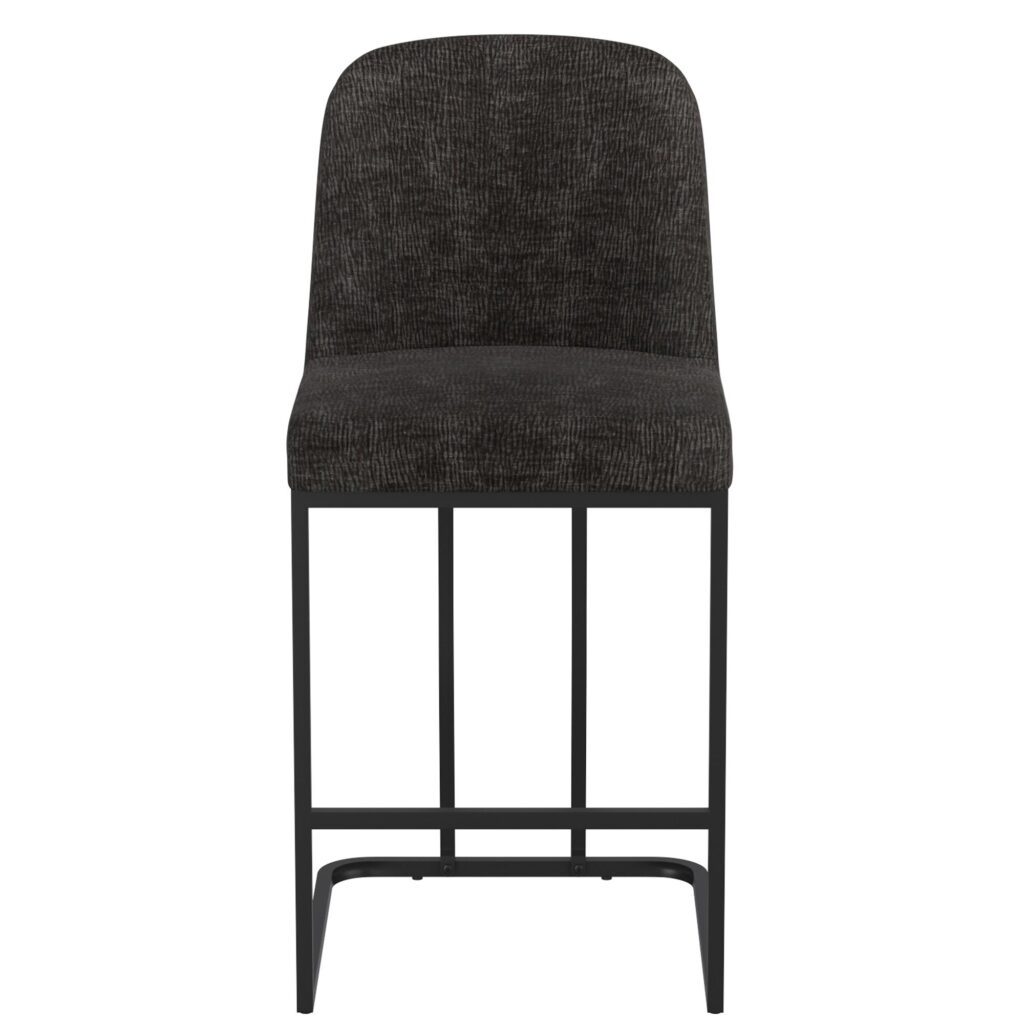 Dario 26" Counter Stool, Set of 2 in Charcoal - Image 5