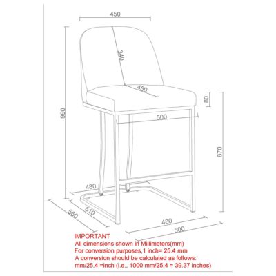 Dario 26" Counter Stool, Set of 2 in Charcoal 203-271CH 203 271CH LD