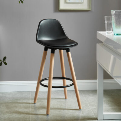 Diablo 26" Counter Stool, Set of 2 in Black and Natural 203-352BK 203 352BK 1