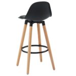 Diablo 26" Counter Stool, Set of 2 in Black and Natural 203-352BK 203 352BK 2