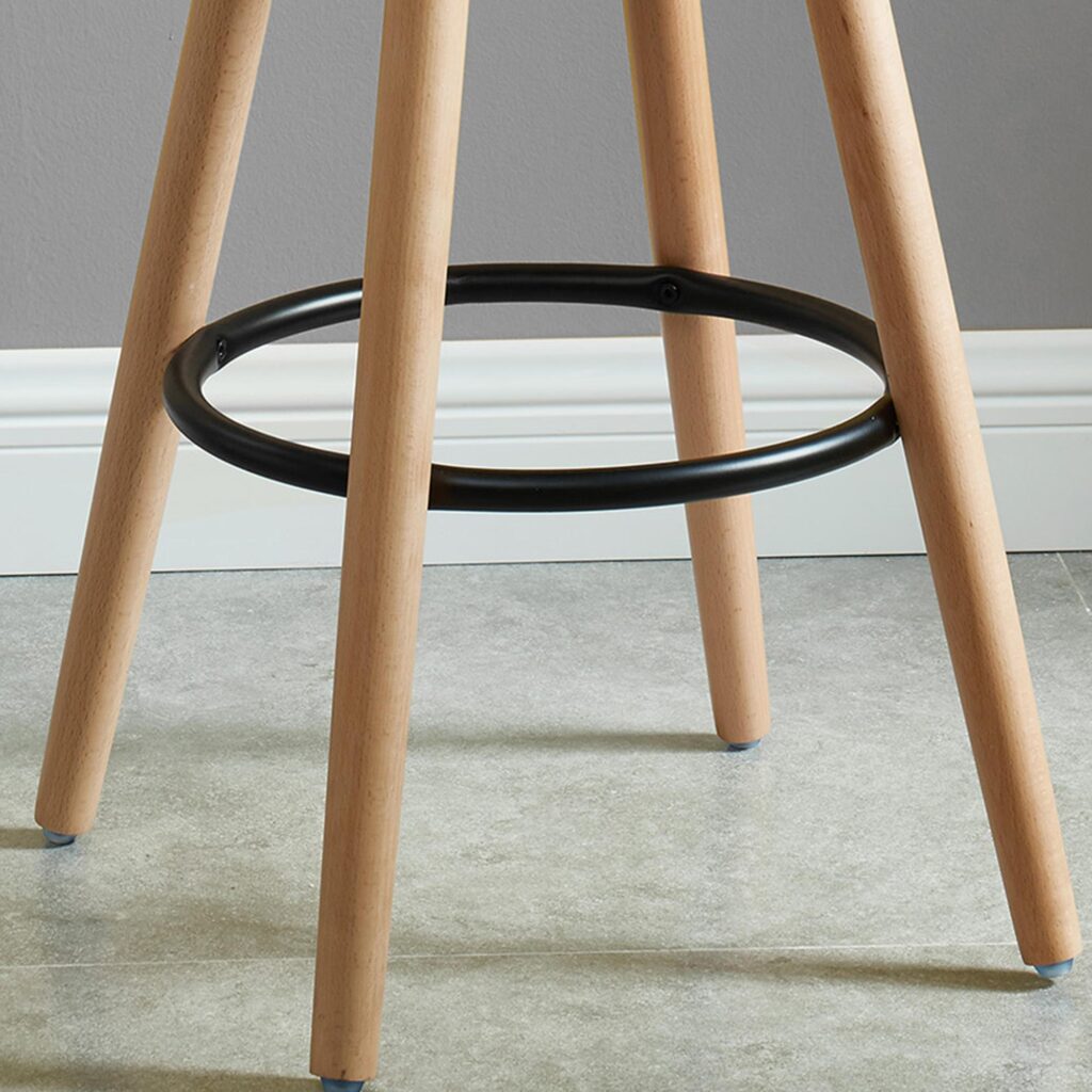 Diablo 26" Counter Stool, Set of 2 in Black and Natural - Image 7
