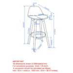 Diablo 26" Counter Stool, Set of 2 in Black and Natural 203-352BK 203 352BK LD