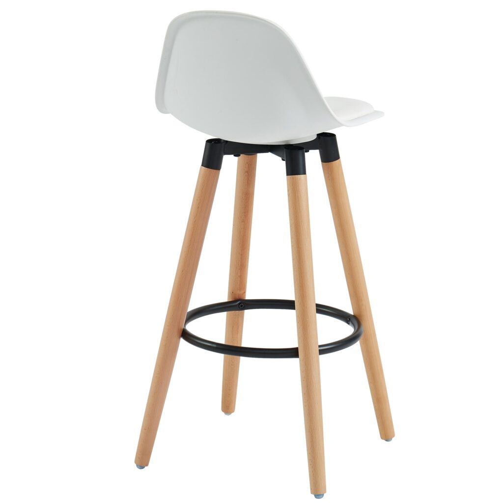 Diablo 26" Counter Stool, Set of 2 in White and Natural - Image 3