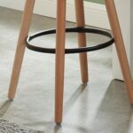 Diablo 26" Counter Stool, Set of 2 in White and Natural 203-352WT 203 352WT 6