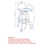 Diablo 26" Counter Stool, Set of 2 in White and Natural 203-352WT 203 352WT LD