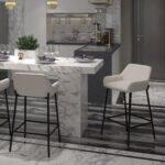Baily 26" Counter Stool, Set of 2, in Beige and Black 203-541BEG 203 541BEG 1