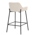 Baily 26" Counter Stool, Set of 2, in Beige and Black 203-541BEG 203 541BEG 2