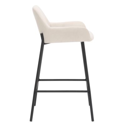 Baily 26" Counter Stool, Set of 2, in Beige and Black 203-541BEG 203 541BEG 3