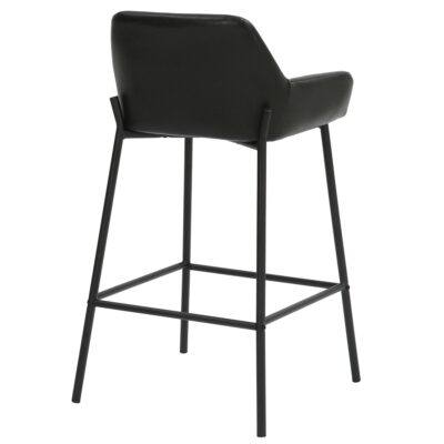 Baily 26" Counter Stool, PU, Set of 2 in Black 203-541PUBK 203 541PUBK 2